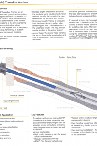 Dywidag threadbar anchors